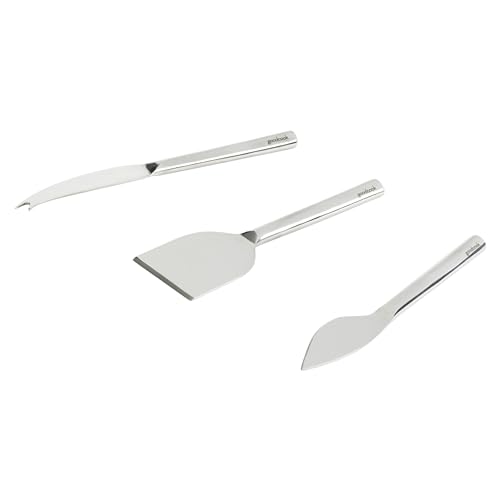 GOODCOOK GOURMET CHEESE, 3PC SET FOR SOFT AND HARD CHEESES - STAINLESS STEEL - Brand New