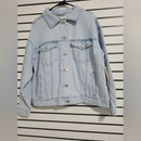 NO BOUNDARIES WOMEN OVERSIZED COTTON DENIM JACKET, SIZE M8-10 - DENIM - Brand New