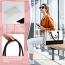 12 Pieces Bride Personalized Tote Bags Reusable Canvas B0BN3RVSPF - Black/White - Brand New