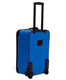 ROCKLAND FASHION SOFTSIDE UPRIGHT LUGGAGE SET, 2 PIECES, (14/19) - BLUE - Like New