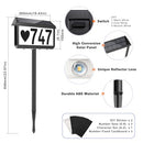 Brightever Solar Address Signs, House Number for Outside - Scratch & Dent