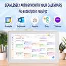 ASTEKID DIGITAL CALENDAR 15.6" WALL PLANNER CHORE CHART X200-WHITE - Like New