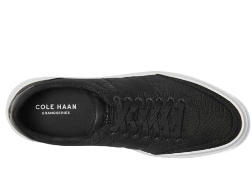 C38536 COLE HAAN MEN'S GRANDPRO RALLY CANVAS II SNEAKER BLACK/WHITE SIZE 9 - Like New