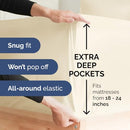 Extra Deep King Sheet Set - 6 Piece Breathable & Cooling Sheets - Like New