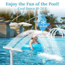 Pool Fountains Above and In-Ground Pools Dual Spray High Pressure Pool Sprinkler - Like New