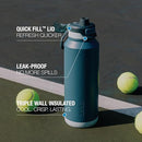 ZULU POWERFILL PRO 24OZ STAINLESS STEEL WATER BOTTLE - HIGH TIDE - Brand New