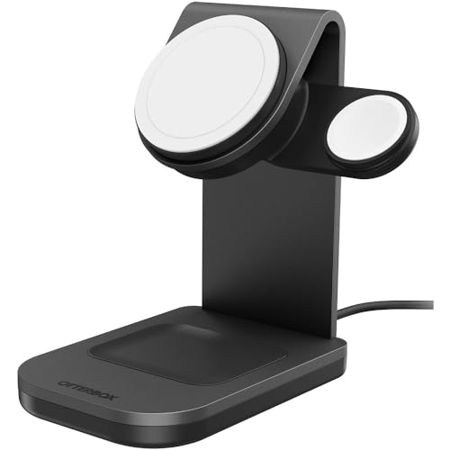 OTTERBOX 3-IN-1 WIRELESS CHARGING STATION FOR MAGSAFE - BLACK - Scratch & Dent