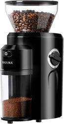 Secura Automatic Conical Burr Coffee Grinder CBG-018 - Black - Scratch & Dent