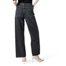 DEE OCLEPPO WOMEN'S KIT 5 POCKET STRAIGHT WIDE LEG - SIZE 12 - BLACK WASH - Brand New