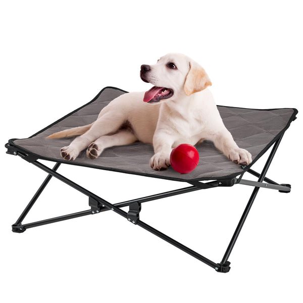 KINGCAMP ELEVATED DOG BED, MEDIUM DOGS, RAISED GROUND MESH, WASHABLE, BLACK - Like New