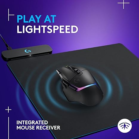 Logitech G POWERPLAY Wireless Charging System LIGHTSPEED X PLUS - Black - Like New