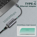 QGEEM USB C TO ETHERNET ADAPTER UCR01 - GRAY - Like New
