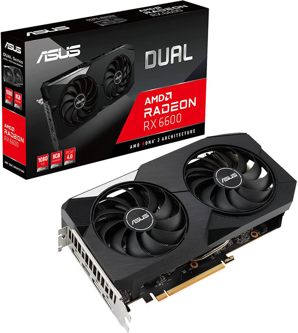 ASUS Dual AMD Radeon RX 6600 8GB GDDR6 Gaming Graphics Card RX 6600 8GB New