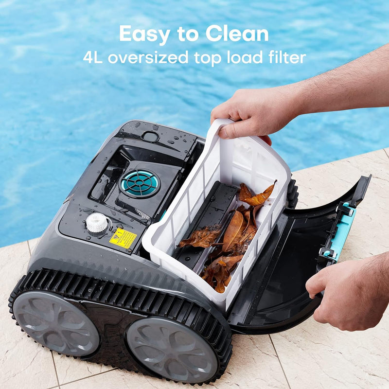 Ofuzzi Terrain 10 Cordless Robotic Pool Cleaner - BLACK/BLUE - Like New