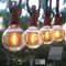 Minetom 58 Ft Outdoor Solar Lights WaterProof 2 Pack - BLACK - Like New