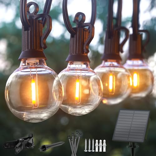 Minetom 58 Ft Outdoor Solar Lights WaterProof 2 Pack - BLACK - Like New