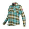 CANADA WEATHER GEAR WOMEN'S PLAID SHIRT, SIZE M, GREEN/TEAL Like New