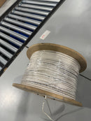 POWER LIMITED 22 AWG 6-CONDUCTOR SHIELDED PLENUM-RATED 1000FT SPOOL - WHITE - Like New