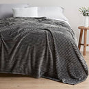 Nestl Fleece Blanket King Size, Grey (108” x 90”) - Brand New