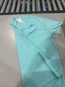 GALAXY BY HARVIC KICK START GEAR MEN'S SHORT SLEEVE CREW NECK TEE - XL - AQUA - Brand New