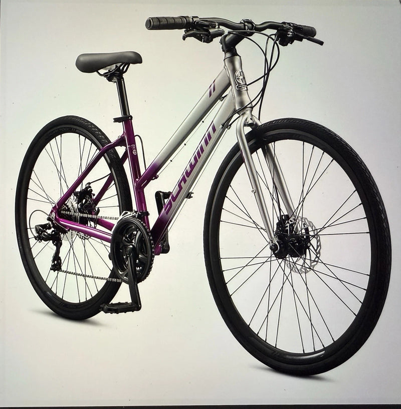 SCHWINN 28" L CIRCUIT WOMEN BIKE 21 SPEED GREY/PURPLE S8123TG - GRAY-PURPLE - Like New