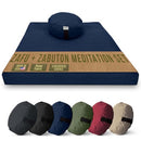 Bean Products Round Zafu & Zabuton Yoga Meditation Cushions- Hemp Blueberry - Brand New