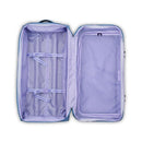 FLORENCE BY MILLS ON A ROLL TWO WHEEL ROLLING TRAVEL DUFFLE BAG - ZINC BLUE - Like New