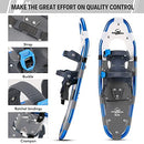 NineTrees 3-in-1 Xtreme Lightweight Terrain Snowshoes, Sizes 14/21/25/27/30" - Like New