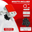 Keimi Portable Fuel Transfer Pump with Auto-Stop, 3.2 Gallon per Min - Like New