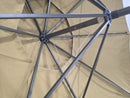 CALIFORNIA UMBRELLA 9 FT. DARK ASH ALUMINUM MARKET PATIO UMBRELLA - CANVAS BRASS - Like New