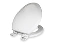 EVERFLOW TSWE2-W DELUXE MOLDED WOOD ELONGATED WHITE ADJUSTABLE HINGE - WHITE - Brand New