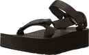 TEVA WOMEN'S W FLATFORM UNIVERSAL SANDAL - SIZE WOMEN 9 (BLACK) - Like New