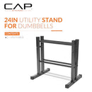 CAP BARBELL RK-3DMK 24" UTILITY RACK DUMBBELLS, MEDICINE BALLS AND KETTLEBELLS - Like New