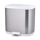 Joseph Joseph Split Step Trash Can Recycle Bin Dual Compartments Buckets - Brand New
