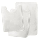 CLARA CLARK MEMORY FOAM BATH MAT - 3 PIECE SET - WHITE - Like New