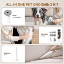 PET GROOMING VACUUM KITS DOG DOG KIT PET CLIPPER NAIL GRINDER - BROWN/WHITE - Like New