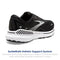 1203811B004 BROOKS WOMEN ADRENALINE GTS 23 SUPPORTIVE BLACK/WHITE/SILVER SIZE 9 - Like New