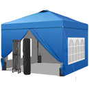 GDYEVO 10x10 POP Easy Set Up Camping Canopy Tent - OB-GZ068BL - Blue - Like New