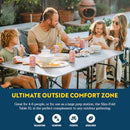 GCI OUTDOOR SLIM-FOLD TABLE REGULAR PORTABLE TABLE WITH ALUMINUM TOP - SILVER - Brand New