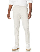 AMAZON ESSENTIALS MEN'S SLIM-FIT WRINKLE-RESISTANT STRETCH 34X32 - STONE - Brand New