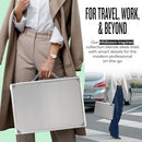 SOLO NEW YORK FIFTH AVENUE ATTACHÉ [FITS UP TO 17.3" LAPTOPS] - SILVER - Like New