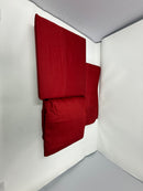 MILANO COLLECTION TWIN SHEET SET 1000 THREAD COUNT COTTON 3 PIECE - BURGUNDY - Like New