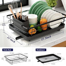 KITSURE DISH DRYING RACK- SPACE-SAVING DISH RACK, KITSURE-KI494 - BLACK - Like New