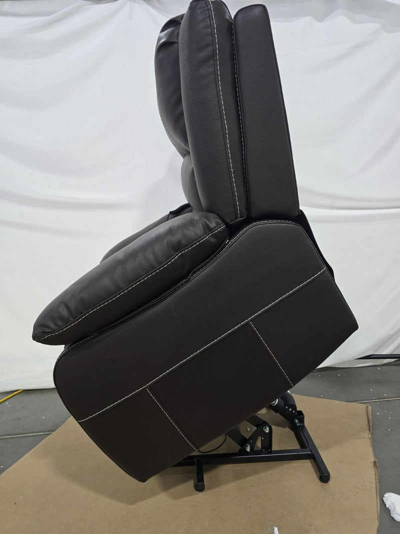 GENERIC POWER LIFT RECLINER CHAIR - BROWN - Like New
