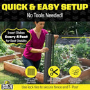 Boen Poultry Chicken Hex Netting Plastic Temporary Yard 4' x 50' - Black - Brand New