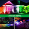 JIAQIYAN RGB SPOTLIGHT OUTDOOR 12W COLOR CHANGING REMOTE 4 PACK - BLACK - Like New