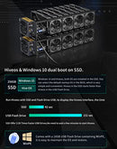 SOMBAO Complete Mining Rig Ethereum BTC RVN 8GPUs Run Ethash OpenFrame - Black - Brand New