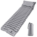 JNCONSOR Sleeping Pad Ultralight Inflatable Sleeping Mat Pillow & Foot Pump Gray - Like New