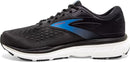 BROOKS MEN'S DYAD 11 RUNNING SHOE - SIZE: MEN 8.5 - BLACK/EBONY/BLUE - Like New