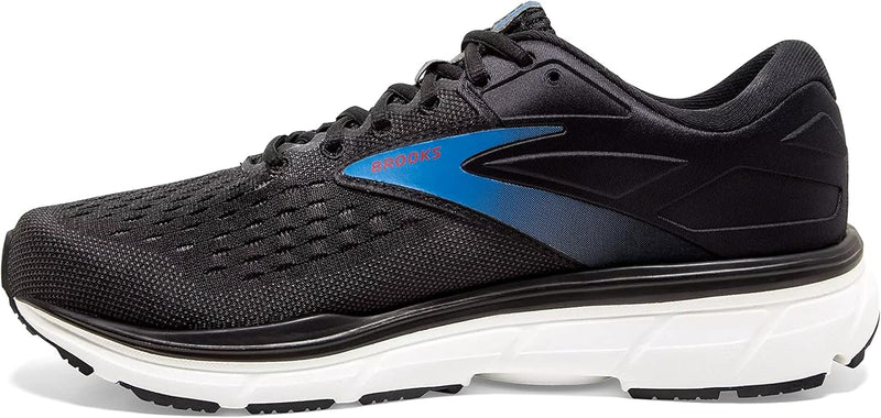 BROOKS MEN'S DYAD 11 RUNNING SHOE - SIZE: MEN 8.5 - BLACK/EBONY/BLUE - Like New